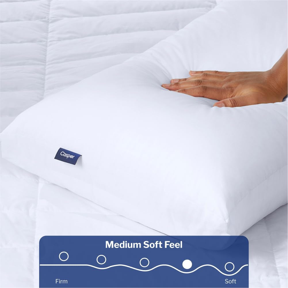 Casper Cuscino per dormire standard bianco 1 pezzo (1 confezione) Cuscini standard Naty Shop