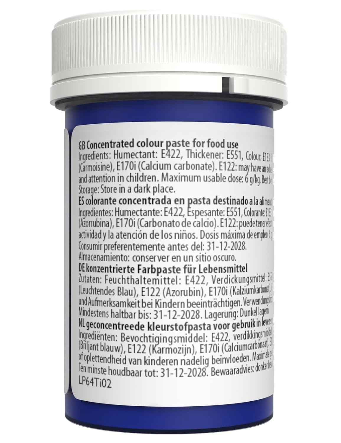 Colorante alimentare pastello Sugarflair per pasta, Bell Blue, colorante alimentare per pasta, fondente e marzapane, colori concentrati spettrali - 25 g