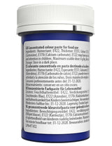 Colorante alimentare pastello Sugarflair per pasta, Bell Blue, colorante alimentare per pasta, fondente e marzapane, colori concentrati spettrali - 25 g