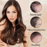2 Pezzi di Polvere per Capelli Castano Scuro, Polvere per Capelli, Correttore per Capelli, Matite Colorate per Capelli con Pettine, Strumento per Coprire i Capelli Grigi per Donne e Uomini (40g, Marrone Scuro) Naty Shop Tinture per capelli