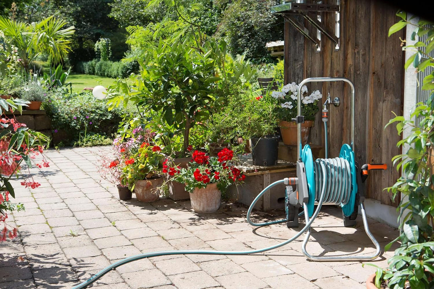 Tubo Gardena Classic 19 mm (3/4 pollici), 20 m: Tubo da giardino universale in tessuto robusto, intrecciato, pressione di scoppio 22 bar, resistente ai raggi UV, nessun componente di sistema, 12 anni di garanzia (18022-20)