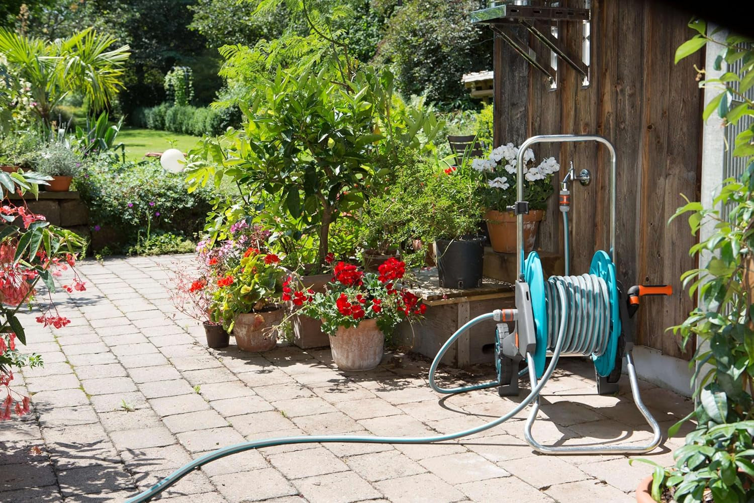 Tubo Gardena Classic 19 mm (3/4 pollici), 20 m: Tubo da giardino universale in tessuto robusto, intrecciato, pressione di scoppio 22 bar, resistente ai raggi UV, nessun componente di sistema, 12 anni di garanzia (18022-20)