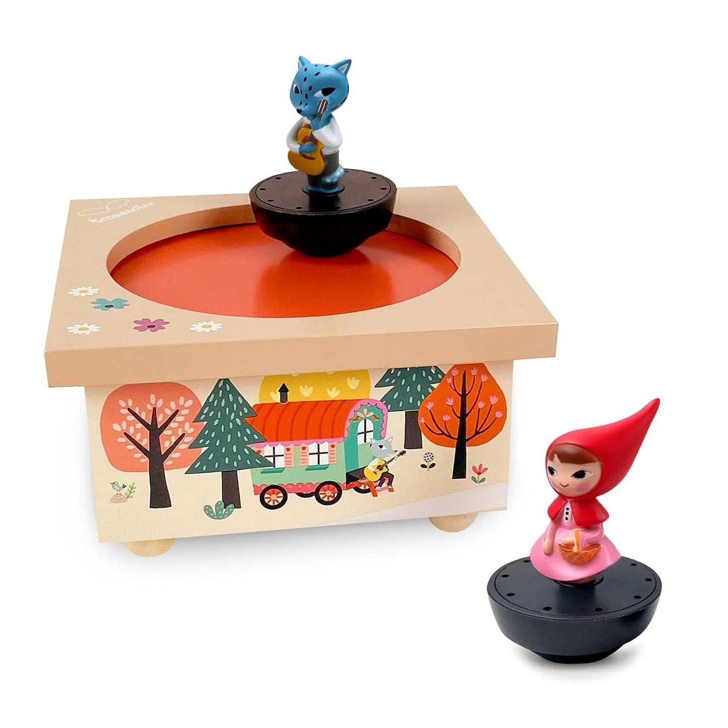 Trousselier - Cappuccetto Rosso - Carillon danzante - Carillon - Regalo Ideale Compleanno - 2 Figure Staccabili - Facile da Maneggiare - Musica Primaverile di Vivaldi - Colore Multicolor, S95095, Giochi per bambini grandi Naty Shop