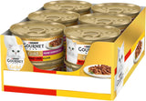 Gourmet Gold Fine Composition cibo umido per gatti con manzo e pollo, confezione da 12 (12 x 85 g)