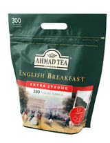 Tè Ahmad - Colazione inglese - Tè nero da colazione - Tè Assam e Ceylon - Bustine di tè inglesi senza fascia con 2 g di tè per porzione - Confezione grande da 300 bustine di tè (confezione da 2)