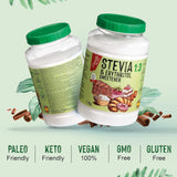 Stevia + eritritolo 1:3 sostanza nutriente | 1G = 3GZucker | 100% Zuckerersatz naturale - 0 Kalorien - 0 Glykämischer Index - Keto und Paleo - 0 Netto-Kohlenhydrated - Kein GVO - Castello since 1907-1 Kg Dolcificanti Naty Shop