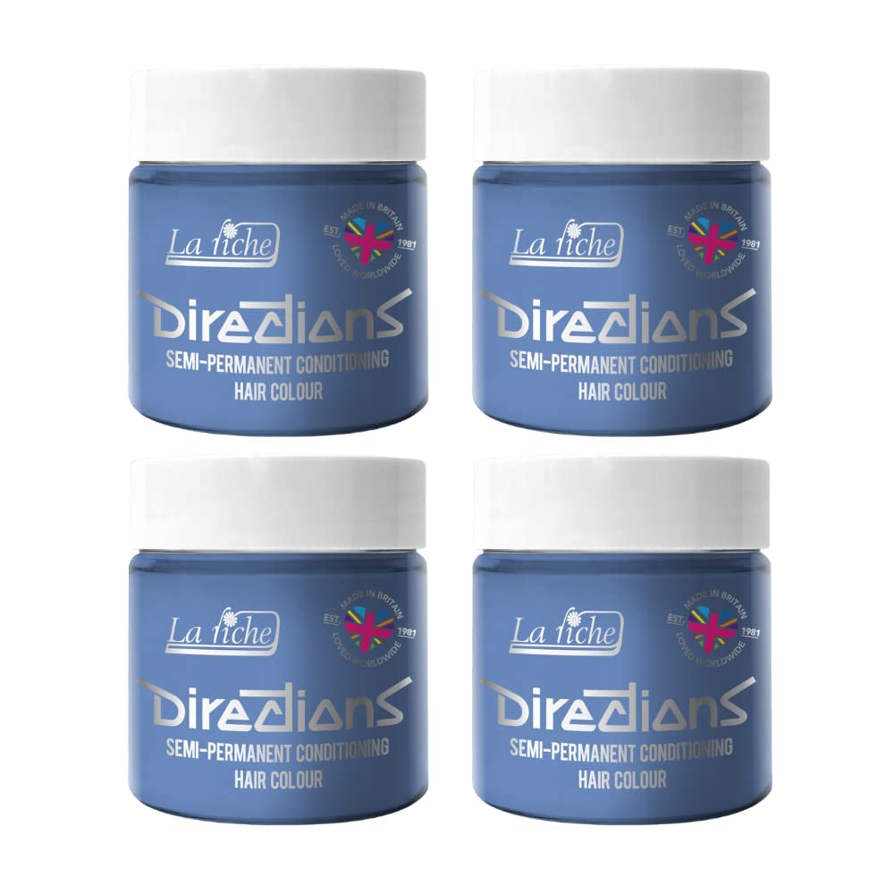 Indicazioni colorazione semipermanente per capelli scatola da 100 ml confezione da 4 (Pillarbox Red) Naty Shop Tintura per capelli Argento 100 Ml (confezione da 4)