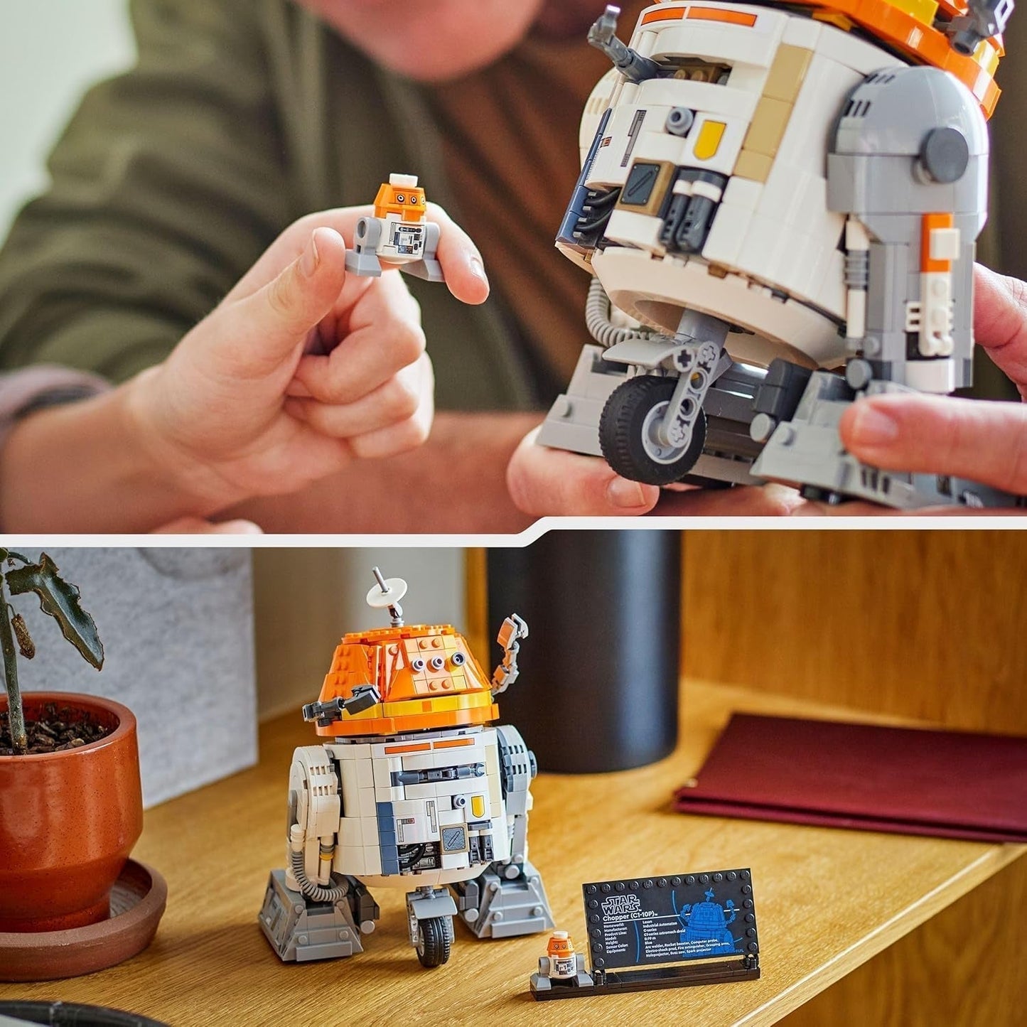 LEGO Star Wars personaggio 75416 Ahsoka Astromech Droid Chopper (C1-10P) - giocattolo con testa mobile, bracci staccabili e ruota centrale - regalo per i fan di Ahsoka, ragazzi e ragazze sopra i 10 anni Set di costruzione Besuche den LEGO-Store