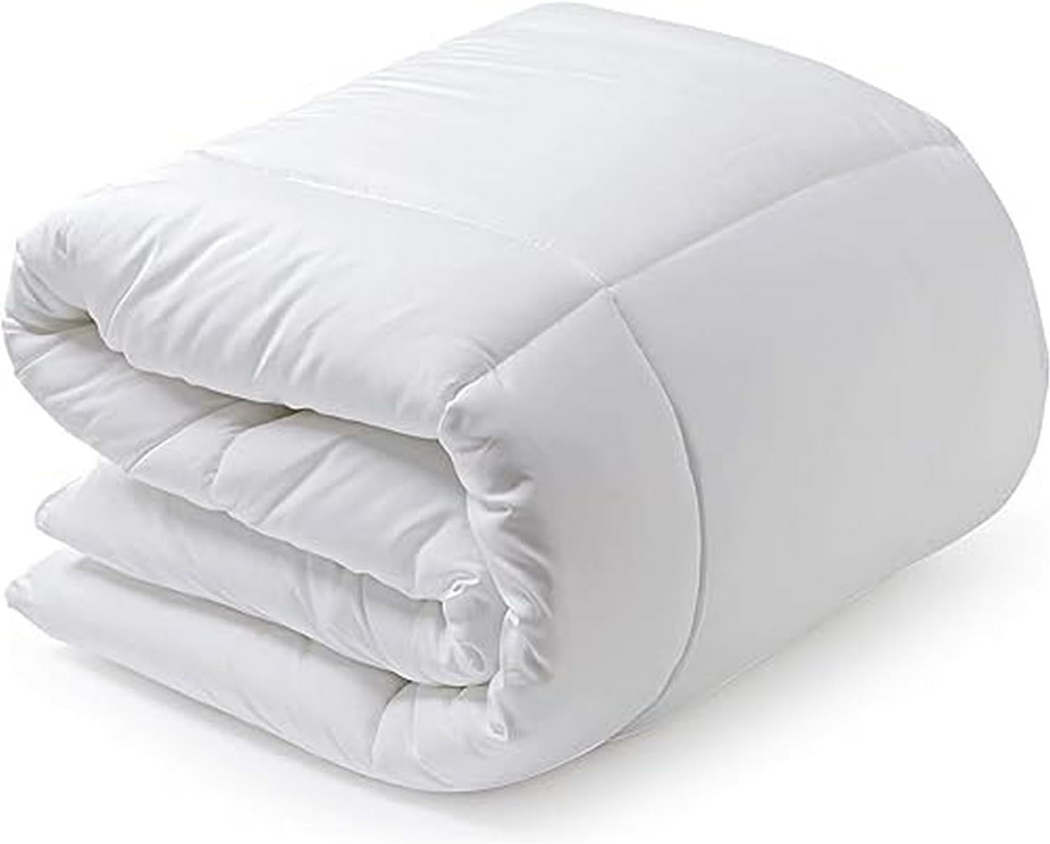 Trapunta in fibra, 250 G, microfibra, morbida, setosa, per letti da 100, 105 e 110 cm, bianca, 180 X 220 cm Naty Shop trapunte e trapunte 100X120
