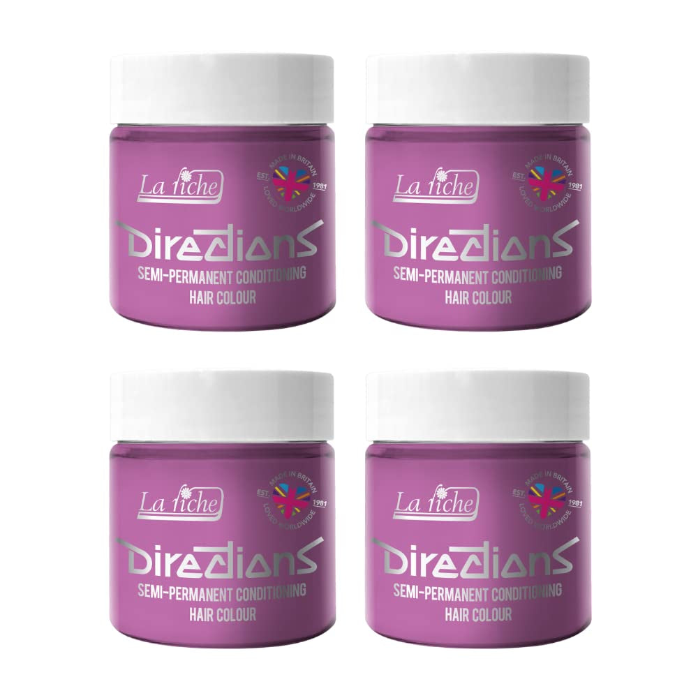 Indicazioni colorazione semipermanente per capelli scatola da 100 ml confezione da 4 (Pillarbox Red) Tintura per capelli Naty Shop Lavanda 100 Ml (confezione da 4)