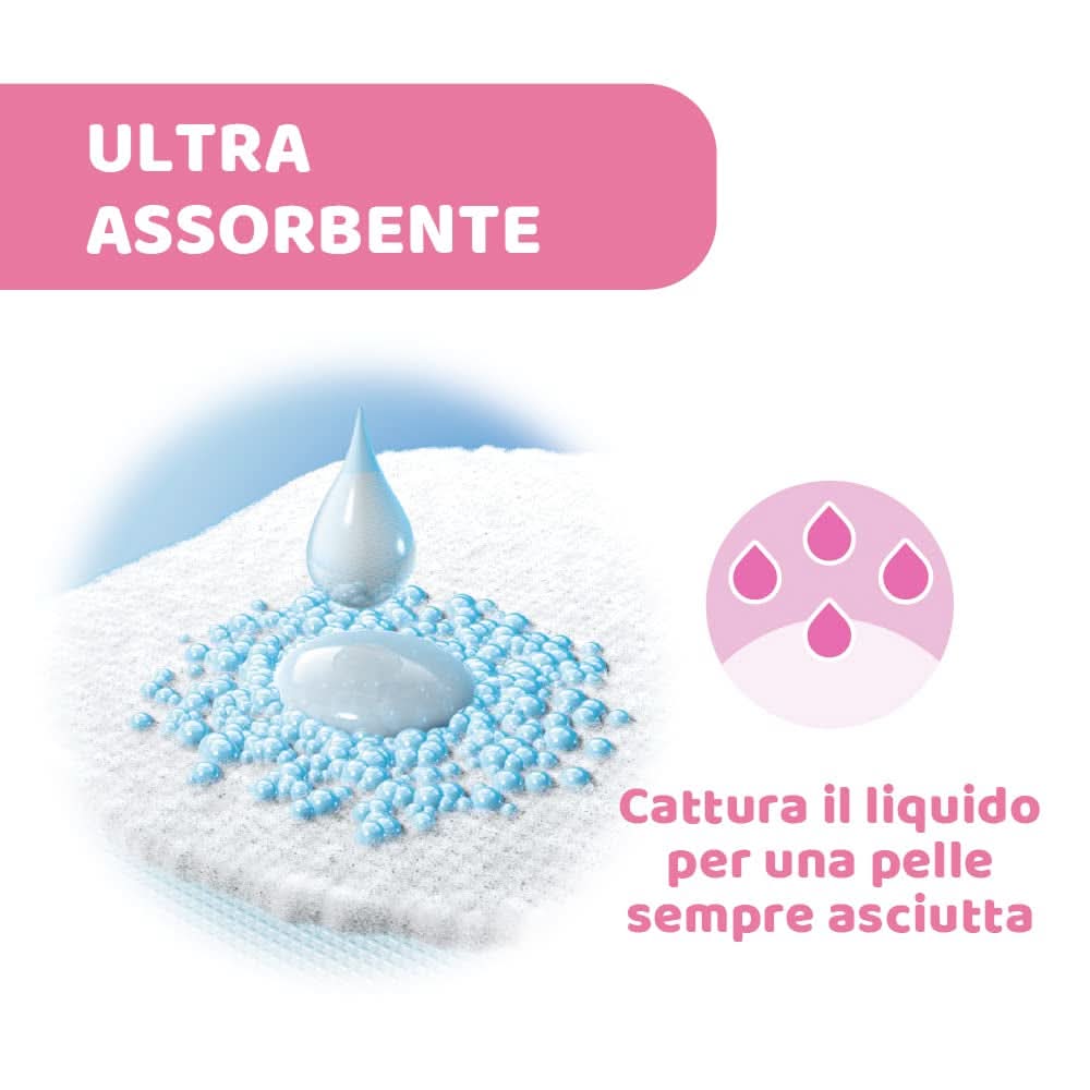 Coppette assorbilatte Chicco Acterielle Natural Feeling, 30 pezzi Accessori Alimentazione e Allattamento Bebe Naty Shop