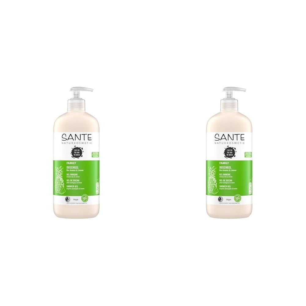 SANTE Natural Cosmetics Gel doccia rinfrescante al profumo di agrumi, 950 ml Doccia e bagno Naty Shop 2 pezzi x 950 ml Fruttato, fresco