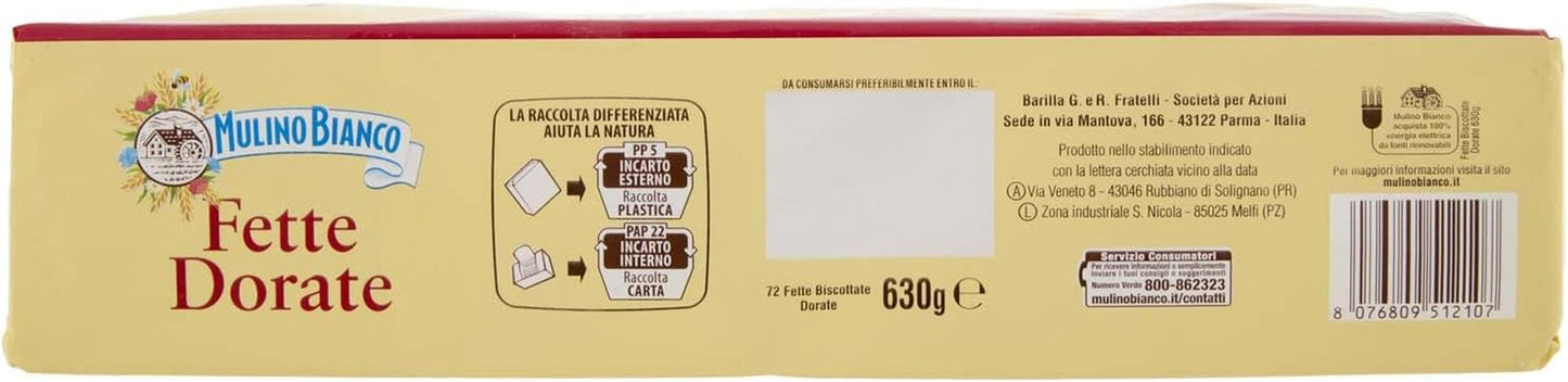 , Biscottate Grasse Dorate - 630 gr