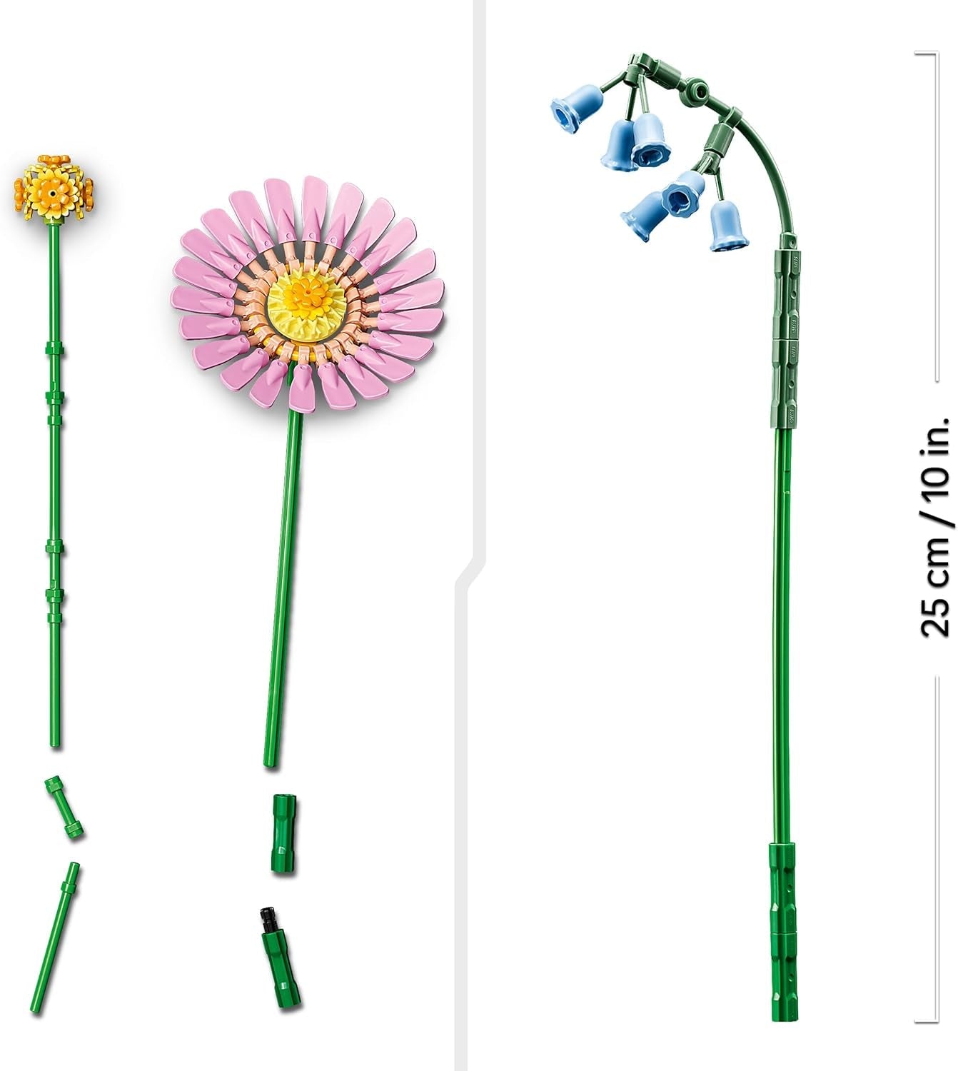 LEGO Botanicals Piccolo bouquet estivo - Set da costruzione con fiori artificiali - Incl. campanule, ranuncoli, tulipani - Idea regalo per donne, mamme e uomini - 10347 Set da costruzione Besuche den LEGO-Store