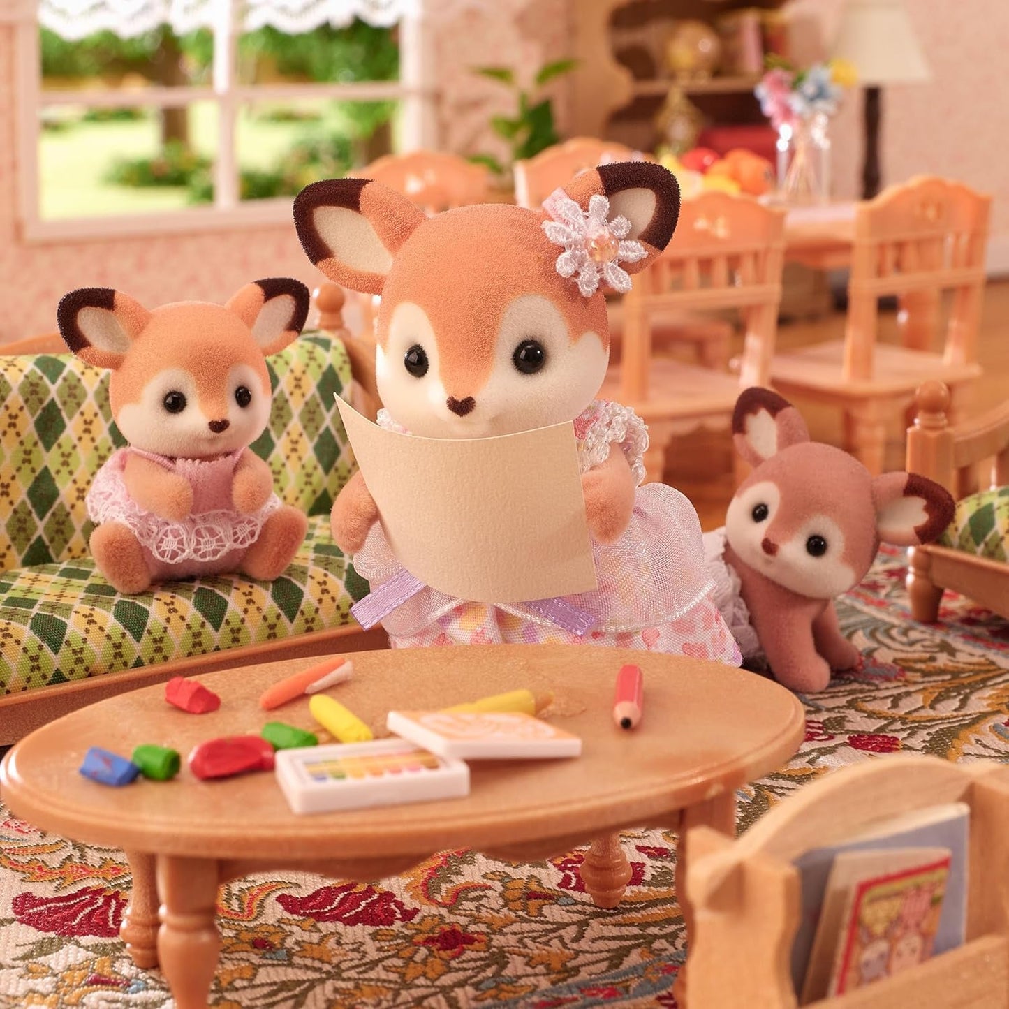 Sylvanian Families 5800 Gemelli Cervi, Set da Gioco con Animali, Figure di Animali della Foresta, Giocattolo per dai 3 anni in su