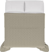Biancheria da letto italiana Trapunta estiva CHIC, microfibra, MATRIMONIALE 250X250Cm, marrone Trapunte e trapunte Naty Shop Titolo predefinito