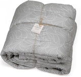 Foppapedretti Trapunta Nacht&Natura matrimoniale 2P; onda perlata, rivestimento 100% cotone, Trapunte e trapunte Made in Italy Naty Shop
