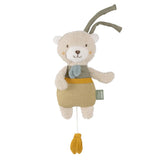 Carillon Fehn pecora per addormentare il bambino - peluche con attacco - canzone per addormentare "la ninna nanna di Brahms" - giocattolo per bambini da viaggio e a casa - giocattoli musicali per neonati e bambini Bebe Naty Shop Toys La natura dell'orso
