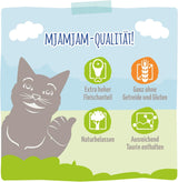 MjAMjAM - Cibo umido per gatti premium - Trota raffinata con pollo succoso, confezione da 6 (6 x 400 g), senza cereali