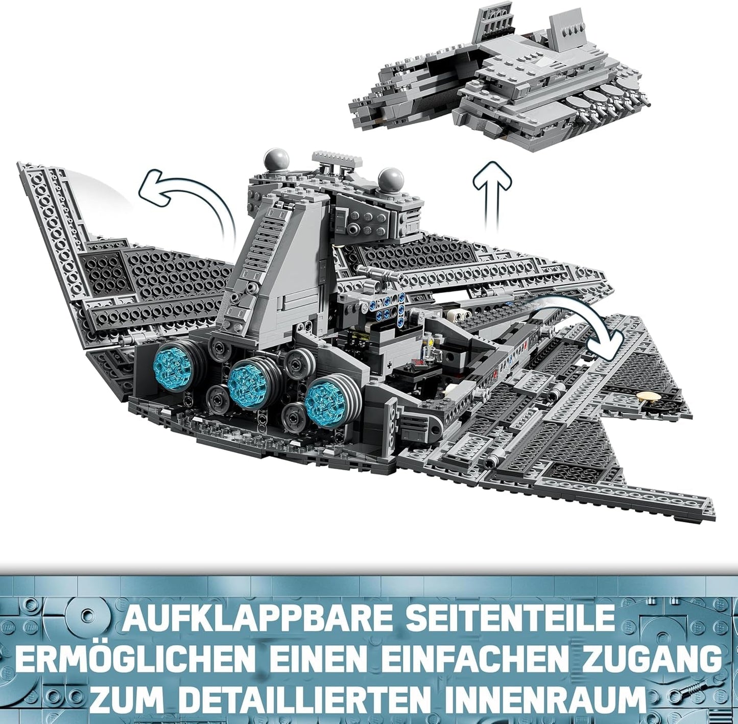 LEGO Star Wars Imperial Star Destroyer, set astronave, giocattolo da costruzione, set da gioco Darth Vader e Cal Kestis, regalo di compleanno per ragazzi, ragazze e fan 75394 Set da costruzione Acquista il negozio LEGO