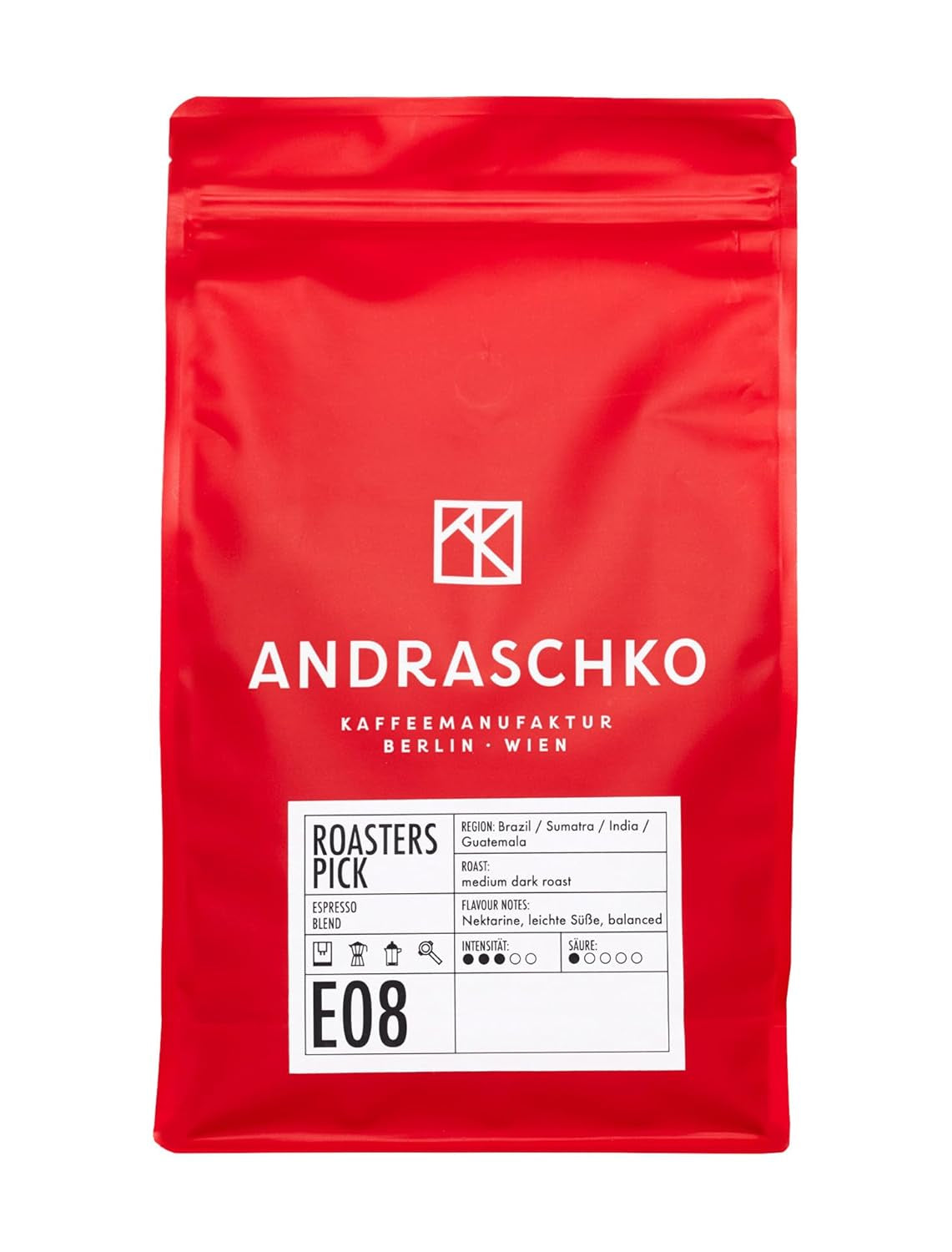 Roasters Pick Miscela Espresso - 100% Arabica, ganze Bohne - vielschichtige Röstung - frisch in Berlin geröstet - 500g