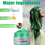 Cera temporanea per capelli verde, spray temporaneo per capelli Crazy Green, fango semipermanente lavabile, tinta per capelli monouso, pasta per capelli per styling istantaneo, tinta naturale per feste, attività e tinture per capelli Naty Shop per Halloween