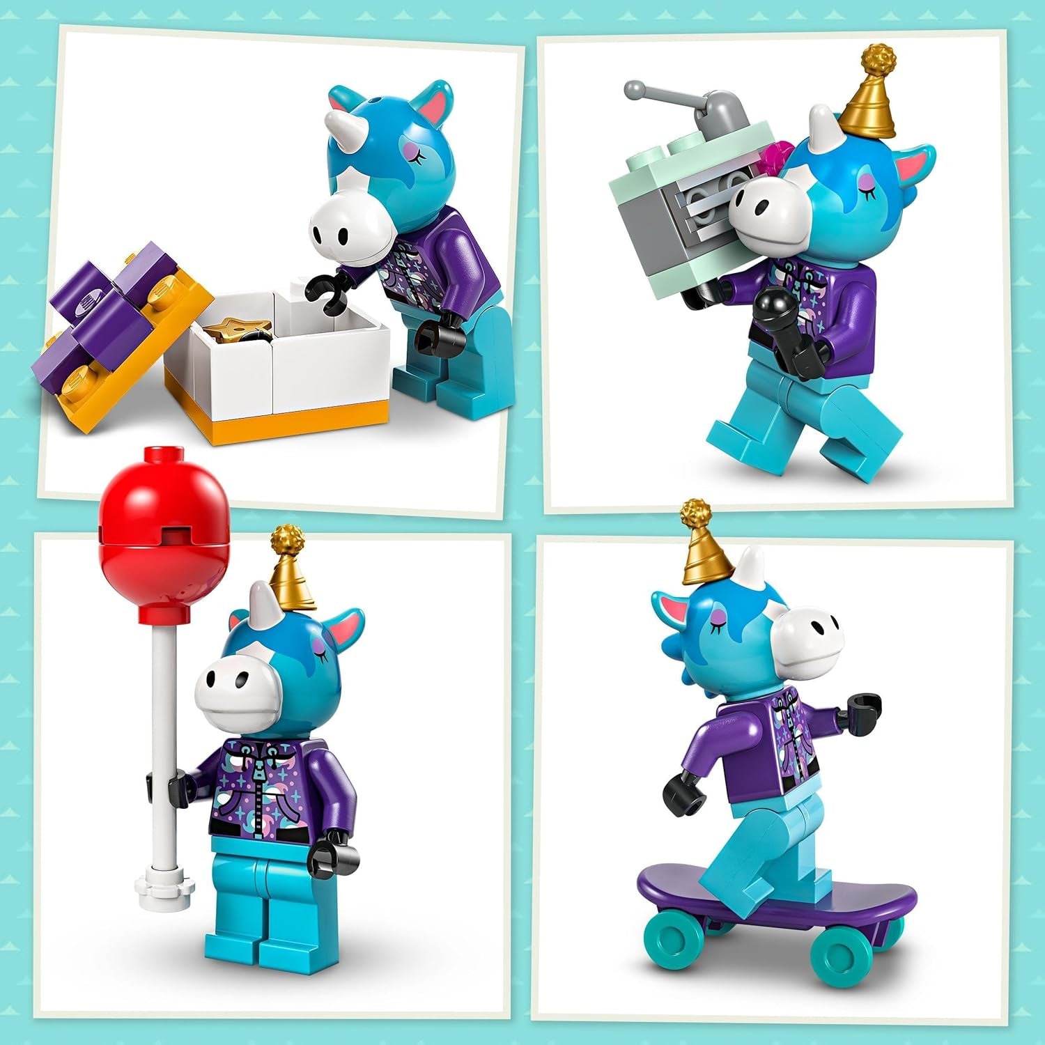 LEGO Animal Crossing Festa di compleanno di Jimmy Giocattolo creativo per bambini Videogioco Cavallo Set di animali Regalo per ragazze e ragazzi di 6 anni 77046 Set da costruzione Besuche den LEGO-Store