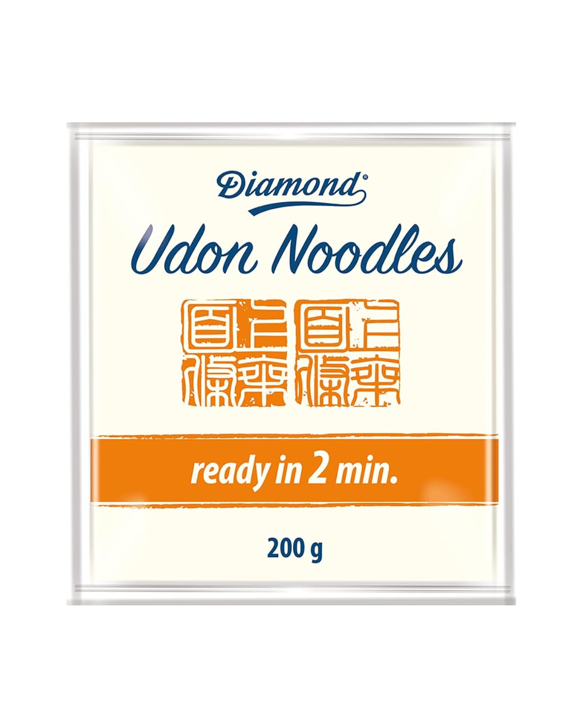 Udon noodles DIAMOND, preparazione facile e veloce, vegetariani, vegani - 1 x 200 g