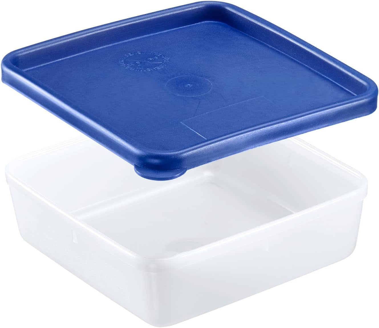 Westmark 4 contenitori per conservazione/congelamento alimenti, incluso coperchio, capacità: 0,25 l ciascuno, impilabili, plastica, Trio, colore: trasparente/blu, 25042270 Contenitori per conservazione alimenti Naty Shop
