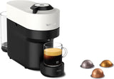 Macchina per caffè espresso con capsule Nespresso Krups Vertuo Pop, capacità: 560 ml, riconoscimento automatico delle capsule, sistema one-touch, 4 dimensioni di tazza, tempo di riscaldamento ridotto, sostenibile, Aqua Mint, XN9204