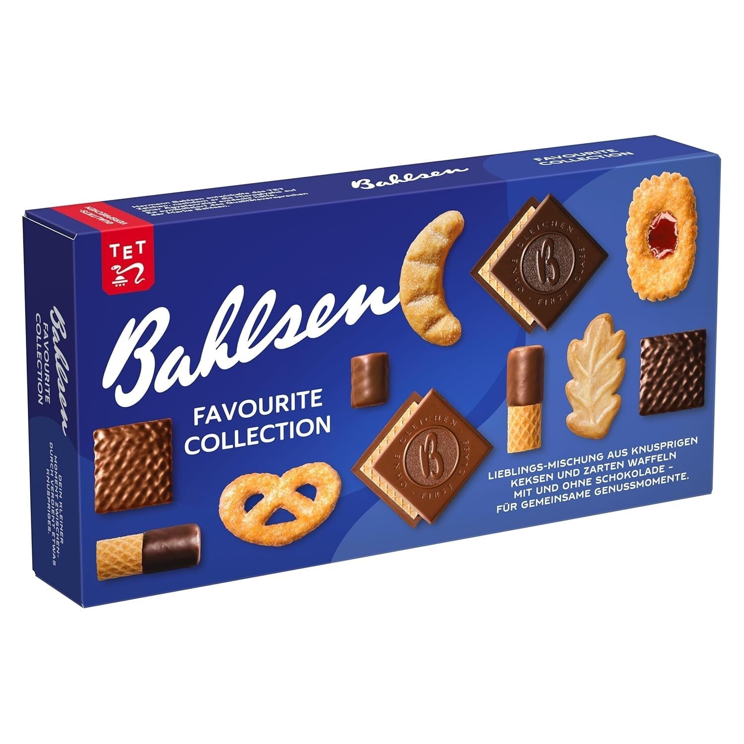 Bahlsen Favorite Collection S Confezione da 6 biscotti croccanti e mix di wafer al cioccolato fondente al latte (6 x 161 g / 966 g)