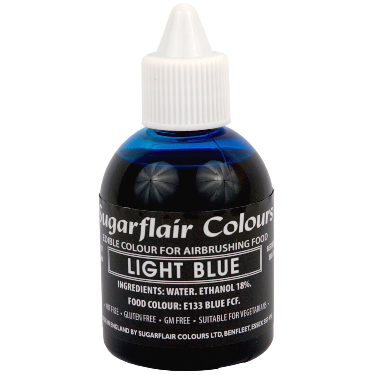 Sugarflair Colorante alimentare rosso intenso - colorante alimentare liquido commestibile, colorante aerografo per torte, muffin, glassa e decorazioni per torte - 60 ml