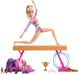 Divertente set da gioco Barbie Ginnastica con trave di equilibrio e oltre 10 pezzi a tema per storie vincenti, HRG52