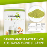 Matchamagic - Matcha latte in polvere biologico dal Giappone con zucchero di fiori di cocco per un tè delizioso