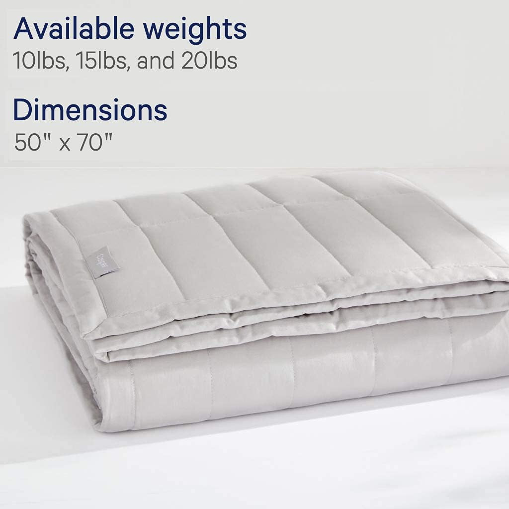Coperta pesata Casper, 9 kg, grigio Trapunte e trapunte Naty Shop
