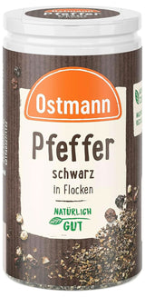 Ostmann - Pepe nero in scaglie, 25 grammi Condimente Naty Shop
