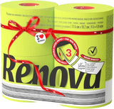 Carta igienica Renova, verde, 4 rotoli