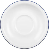 Servizio da caffè Seltmann Weiden 18 pezzi | Serie compatta, bordo blu | Il set comprende 6 piatti colazione, 6 tazzine caffè e 6 piattini, colore blu