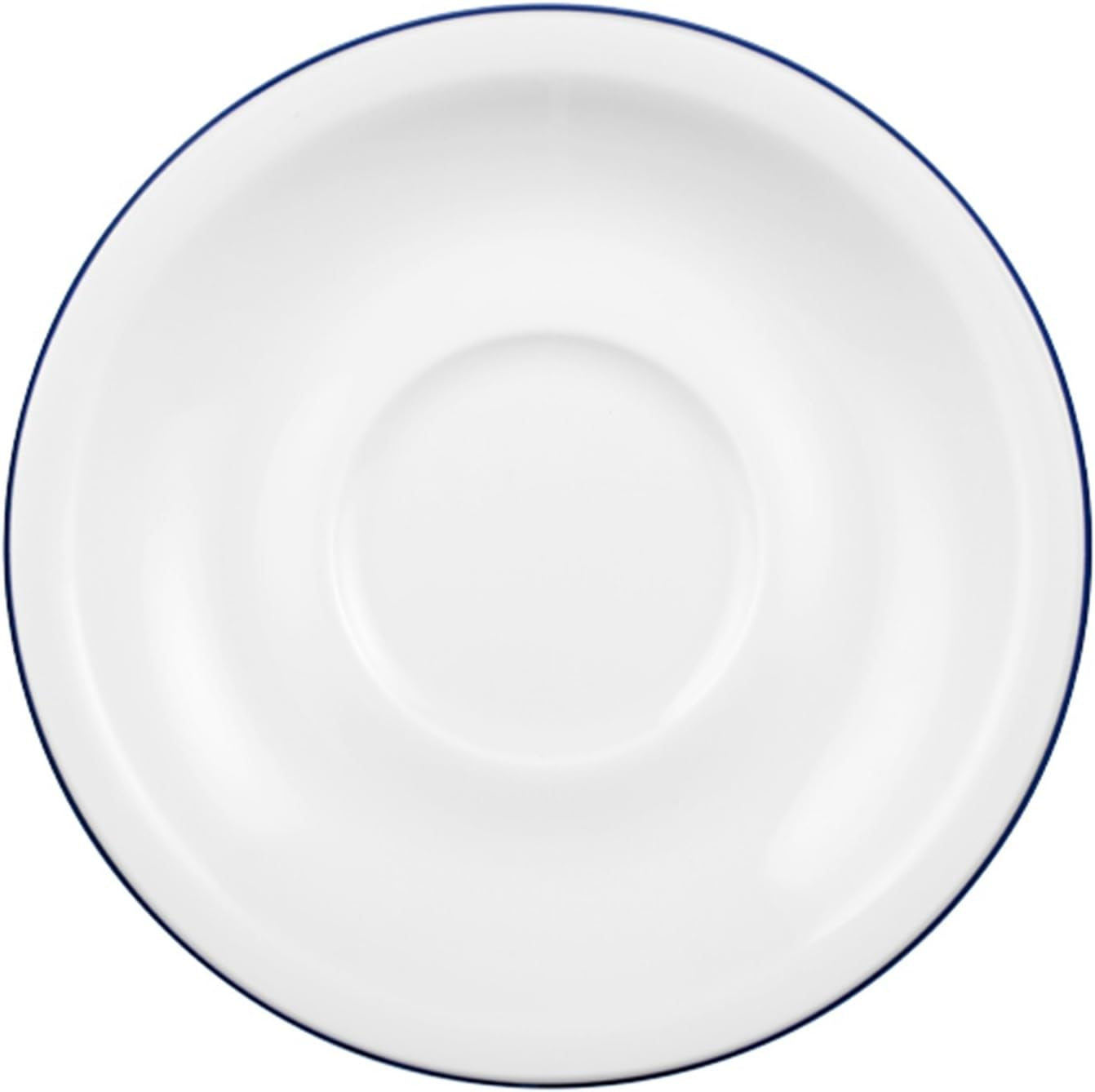 Servizio da caffè Seltmann Weiden 18 pezzi | Serie compatta, bordo blu | Il set comprende 6 piatti colazione, 6 tazzine caffè e 6 piattini, colore blu