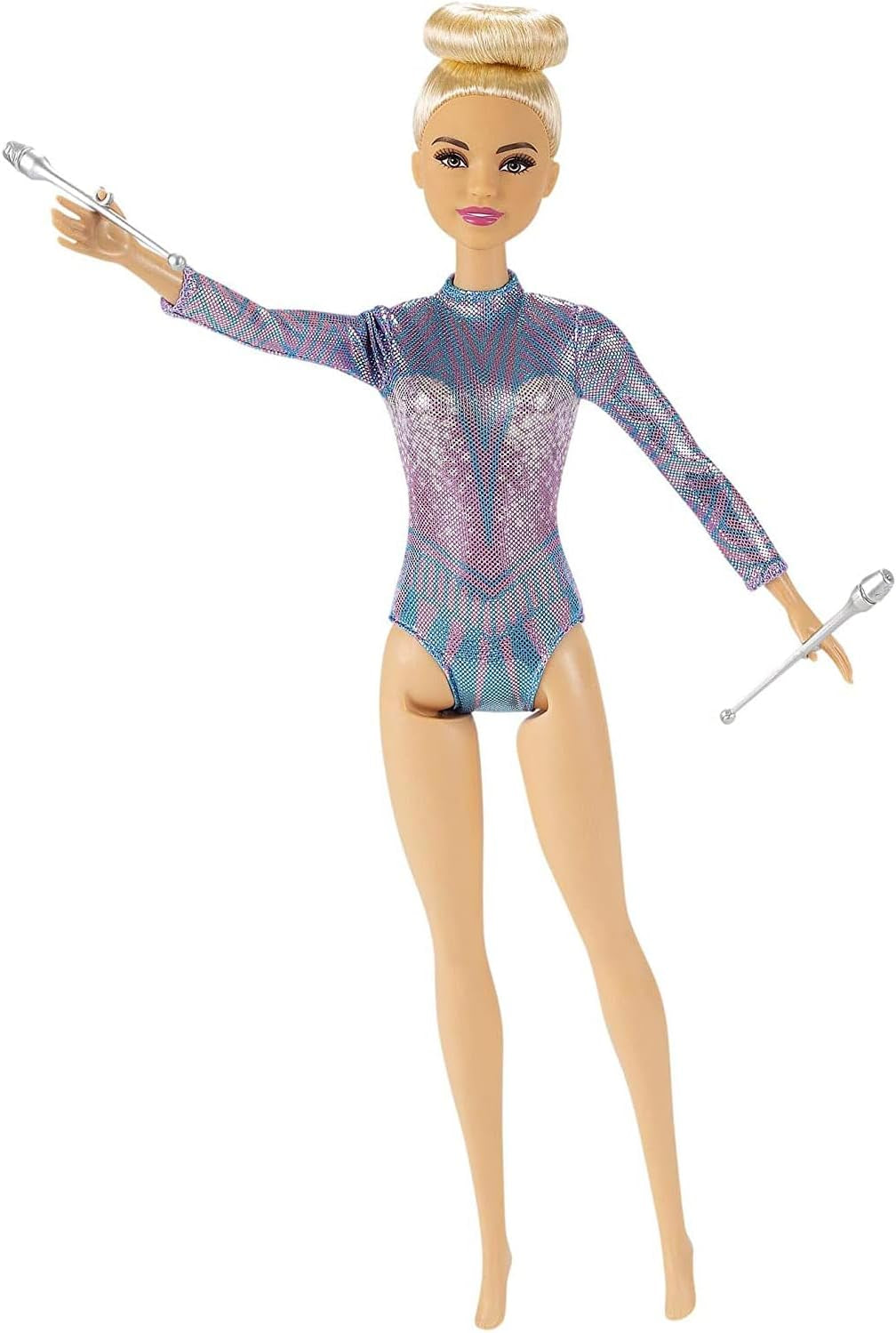 Barbie Serie You Can Be Anything Capelli Biondi Ginnastica Ritmica Accessori Bambola Inclusa Giocattolo Regalo per Bambini Età 3+ GTN65