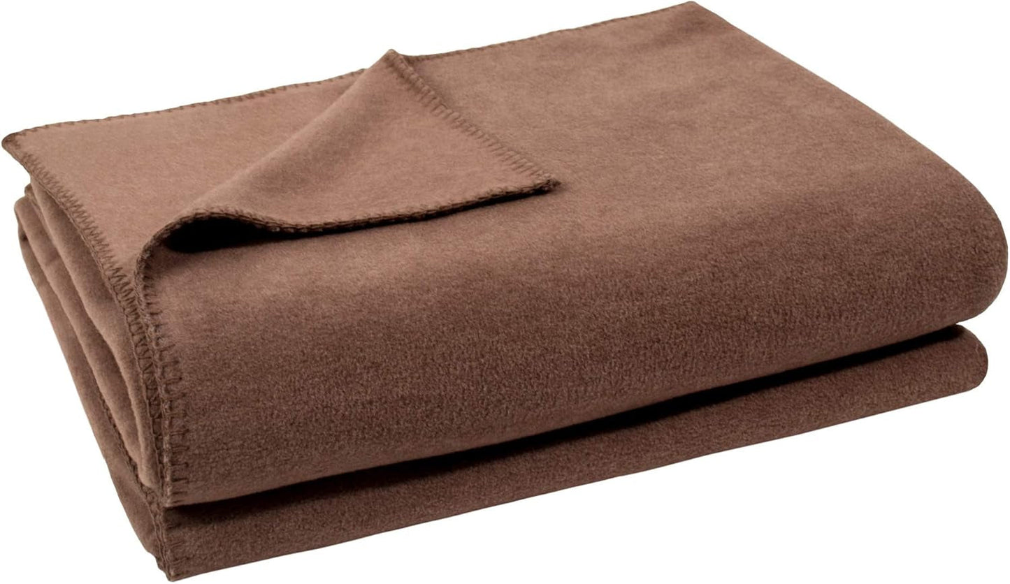 Coperta Zoeppritz colore: Rosso, Realizzata in 65% Poliestere, 35% Viscosa, Misura: 160X200 Cm, 103291-235-160X200 Zoeppritz Letti e Coperte Dal 1828 840 Fumo 180X220 Cm