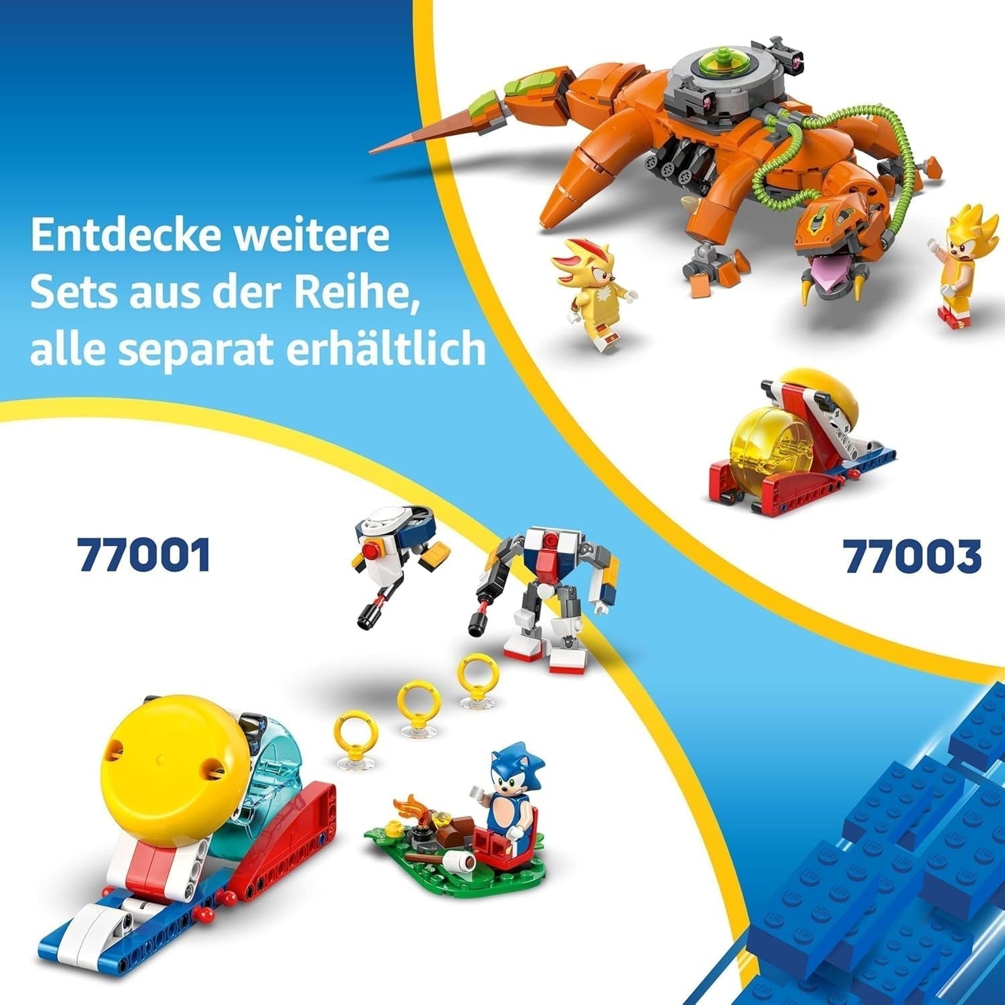 LEGO Sonic il riccio Ciclone vs. Metal Sonic - Giocattolo da collezione Mech con 2 minifigure di videogiochi - Idea regalo per ragazzi e ragazze a partire da 8 anni e appassionati di giochi adolescenti 77002 Set da costruzione Besuche den LEGO-Store