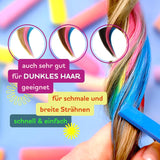 Set di 12 matite colorate per capelli (carrelli) vivaci - facili da usare - lavabili - tinture temporanee per capelli - anche per colori di capelli scuri - come regalo Halloween Carnevale Compleanno Natale Tinture per capelli Naty Shop