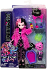 MONSTER HIGH Accessori per bambole e pigiama party Draculaura Bat Count Fabulous Doll Pet Creepover Party HPY66 Naty Shop Dolls