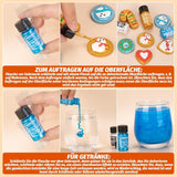 Essbarer Glitzer - 3 Torten Kuchen Deko Essbare, Metallic Lebensmittelfarbe Flüssiges, Glitter commestibili per muffin, cocktail, marshmallow - 10Ml Naty Shop