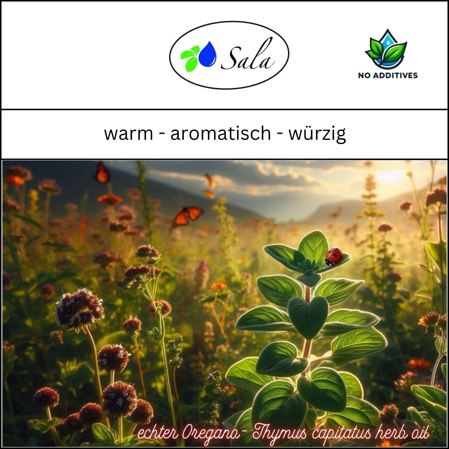 Olio Di Origano Aroma Olio Essenziale Di Origano BIO - Per il consumo - 100% naturale 30 ml Arome Naty Shop