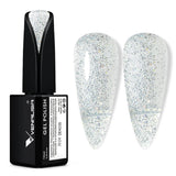 VENALISA Smalto per unghie UV arancione corallo 15ml Smalto per unghie gel per lampada UV per unghie Modelli di smalto gel arancione corallo trasparente per design delle unghie fai da te