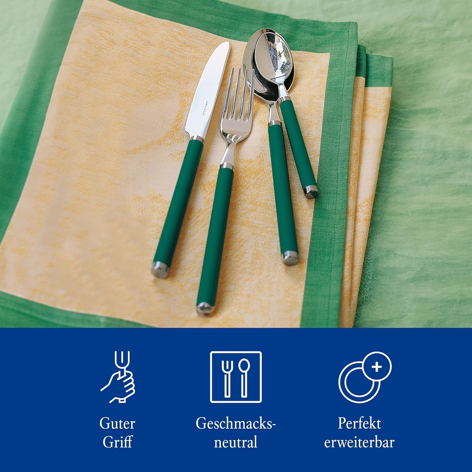 Villeroy & Boch - Set di posate Gioca! Green Garden, Cucina Naty Shop 30 pezzi