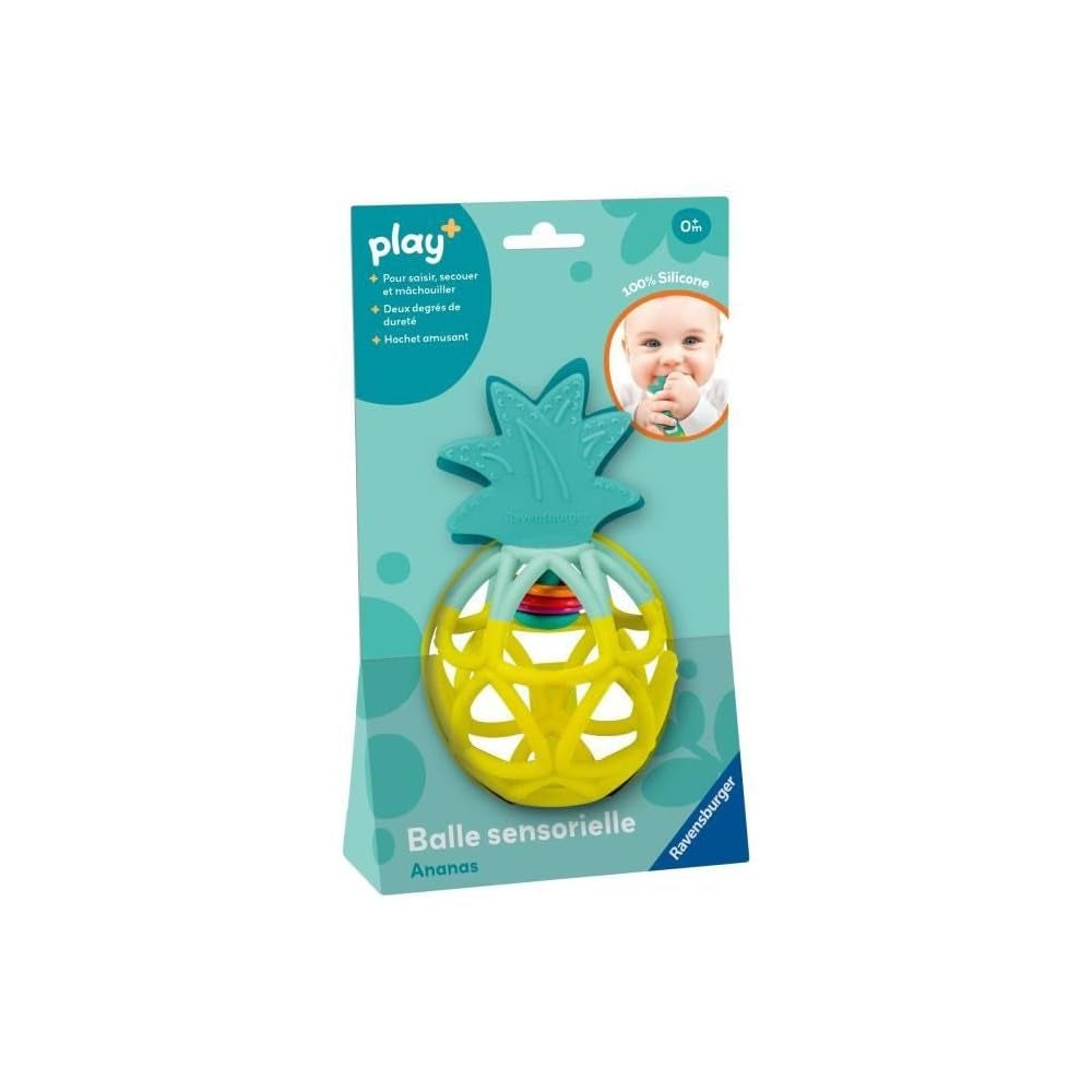 Ravensburger Play + 34013 Palla sensoriale, ananas, giocattolo per bambini dai 6 mesi, versione francese Baby Toys Naty Shop