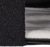 Relaxdays Katzenhöhle, pieghevole, 3 Liegeplätze, Katzenhaus mit Kratzfläche, HBT: 36,5x112x41 cm, Katzenversteck, nero
